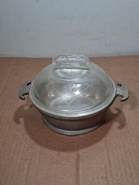 Vintage Aluminum GUARDIAN Serveware W/ Original Spartan Class Lid (chipped)